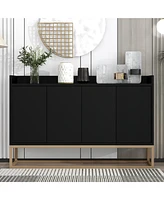 Slickblue Elegant Modern Sideboard Buffet Cabinet with Ample Storage for Dining Room and Entryway