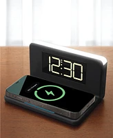 Sharper Image Wireless Recharge Alarm Clock