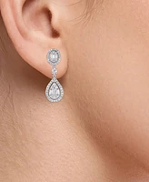 Diamond Drop Earrings (1-1/2 ct. t.w.) in 14k White Gold