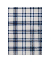 Lucky Brand Plaid Plush Sherpa Throw, 50" x 70"