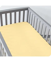 Bare Home Microfiber Fitted Crib Sheet