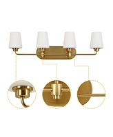 Flynama 4-Light Bathroom Vanity Light with Shade