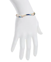 Unwritten Multi Color Stone Link and Beaded Bolo Bracelet