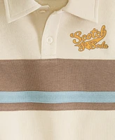 Scotch & Soda Big Boys Cotton French Terry Polo Denim Pant Set