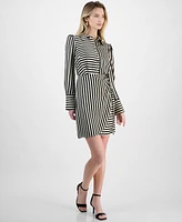 Sam Edelman Women's Cabana Striped Long-Sleeve Shirtdress