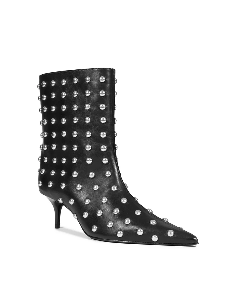 Schutz Women's Gail Stud Pointed Toe Booties