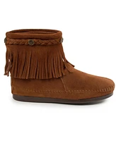 Minnetonka Women's Suede High Top Back Zip Boots