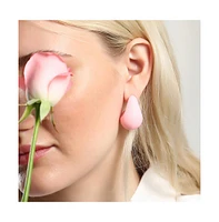 Sohi Women's The Medium Semi-Chunky Hoop Earrings
