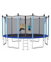 Gymax 16FT Jumping Exercise Recreational Bounce Trampoline for Kids W/Safety Enclosure