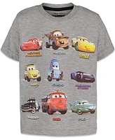 Disney Toddler Boys Pixar Cars Tow Mater Lightning McQueen 3 Pack T-Shirts to