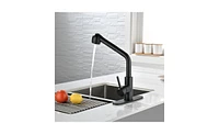 Slickblue Single-Handle Pull-Out Sprayer Kitchen Faucet in Stainless Steel Modern Design for Easy Use