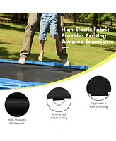 Gymax Replacement Trampoline Mat Jumping Mat Fits 16ft Frame w/ V-Hooks