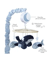 Lambs & Ivy Bubbles & Squirt Whale/Fish Musical Baby Crib Mobile Soother Toy