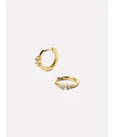 Ana Luisa Gold Huggie Hoops - Kodi