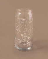 Narbo The Can Orlando Map Everyday Glassware, Set of 2