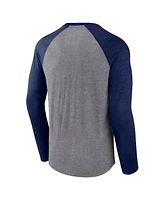 Fanatics Men's Heather Gray Nashville Predators Special Edition Long Sleeve Tri-Blend Raglan T-Shirt