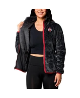 Columbia Women's Black Ohio State Buckeyes Fireside Ii Sherpa Full-Zip Jacket