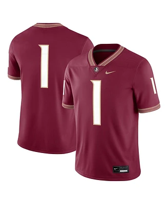 Nike Men's 1 Garnet Florida State Seminoles Game Jersey