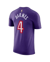 Nike Men's Scottie Barnes Purple Toronto Raptors Classic Edition Name Number T-Shirt