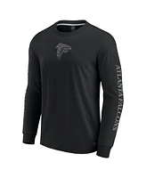 Fanatics Men's and Women's Black Atlanta Falcons Elements Strive Long Sleeve T-shirt