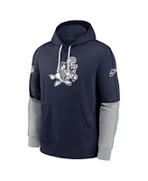 Nike Men's Navy Dallas Cowboys Sideline Club Pullover Hoodie