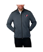 Fanatics Men's Navy Houston Texans Color Block Polar Fleece Full-Zip Jacket