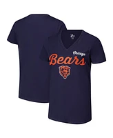 G-iii 4Her by Carl Banks Women's Navy Chicago Bears Post Season V-Neck T-Shirt