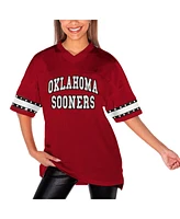 Gameday Couture Women's Crimson Oklahoma Sooners Until Kickoff Rhinestone Fashion T-Shirt