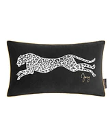 Juicy Couture Velvet Cheetah Decorative Pillow, 14" x 24