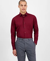 Hugo Boss Men's Valerio Long Sleeve Button-Front Solid Shirt