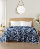 Closeout! Tommy Bahama Home Lanikai Fronds Flannel Blanket, Twin