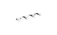 Slickblue Bright Polished 304 Stainless Steel Towel Hook - 4-Hook Robe and Coat Rack for Bathroom Accessories