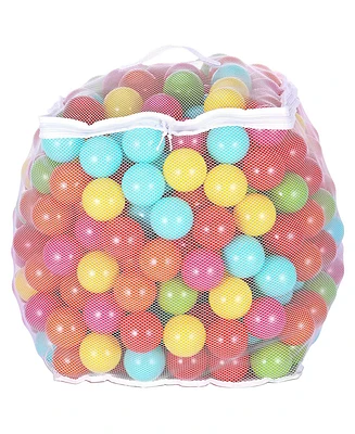 BalanceFrom Fitness 2.3 In Crush Proof Play Pit Balls w/ Storage Bag, Multicolor