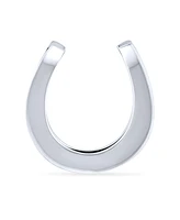 Bling Jewelry Equestrian Sports Good Luck Lucky Horseshoe Money Credit Card Holder .925 Sterling Silver