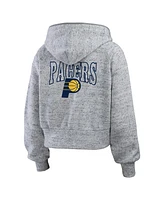 Wear by Erin Andrews Women's Heather Gray Indiana Pacers Speckled Radiator Full-Zip Hoodie