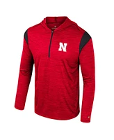 Colosseum Men's Scarlet Nebraska Huskers Dozer Half-Zip Windshirt