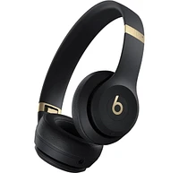 Beats Solo 4 - Wireless Bluetooth On-Ear Headphones, Apple & Android Compatible, Up to 50 Hours of Battery Life - Black & Gold