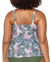 Raisins Curve Trendy Plus Rimini Printed Tankini