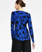 I.n.c. International Concepts Women's Printed Button Shirt, Exclusively at Macy's