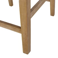 The Pop Home 26-Inch Upholstered Counter Height Bar Stool with Wood Legs, Accent Chair for Kitchen or Living Room (1PK)-The