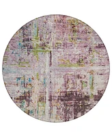 Addison Chantille Machine Washable ACN1194 8'x8' Round Area Rug