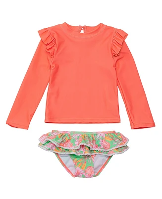 Snapper Rock Girls Coastal Shells Sustainable Ruffle Set