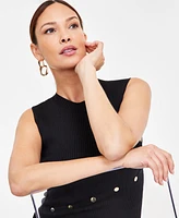 I.n.c. International Concepts Women's Asymmetric Button Sweater Dress, Exclusively at Macy's