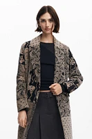 Desigual Women's Long patch coat