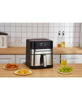Uber Appliance Air fryer Xl Premium - 7 Quart Stainless Steel - Pfoa/Ptfe Free Ceramic non stick