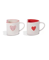 Thirstystone Heart Shaped Coffee Mugs, Set of 2