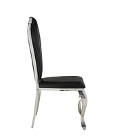 Streamdale Furniture Cyrene Side Chair (Set-2) in Black