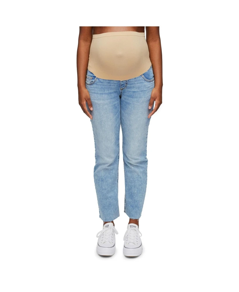 Motherhood Maternity Secret Fit Over the Bump Straight Leg Denim Jeans