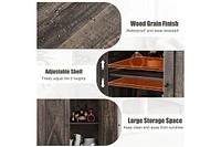 gaomon Buffet Cabinet Farmhouse Storage with Doors and Shelves, Buffets Sideboards Entryway Accent Console fo
