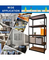 Slickblue 5-Tier Adjustable Garage Storage Shelves Heavy-Duty Metal Utility Rack for Warehouse, Pantry, and Kitchen